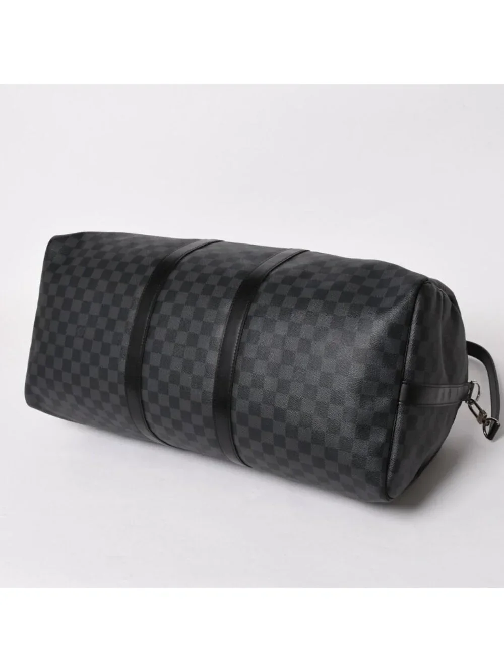 Louis Vuitton Keepall Bandouliere 55 Boston Bag Damier Graphite Black